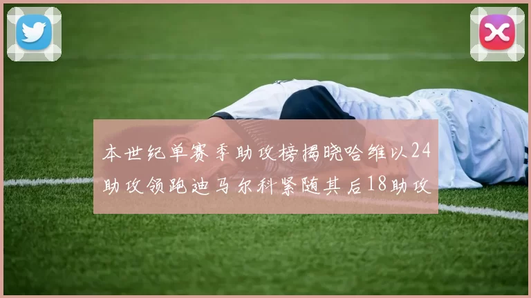 本世纪单赛季助攻榜揭晓哈维以24助攻领跑迪马尔科紧随其后18助攻